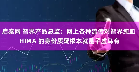 启泰网 智界产品总监：网上各种流传对智界纯血 HIMA 的身份质疑根本就是子虚乌有