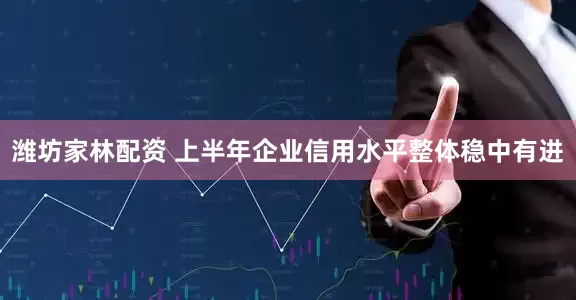 潍坊家林配资 上半年企业信用水平整体稳中有进